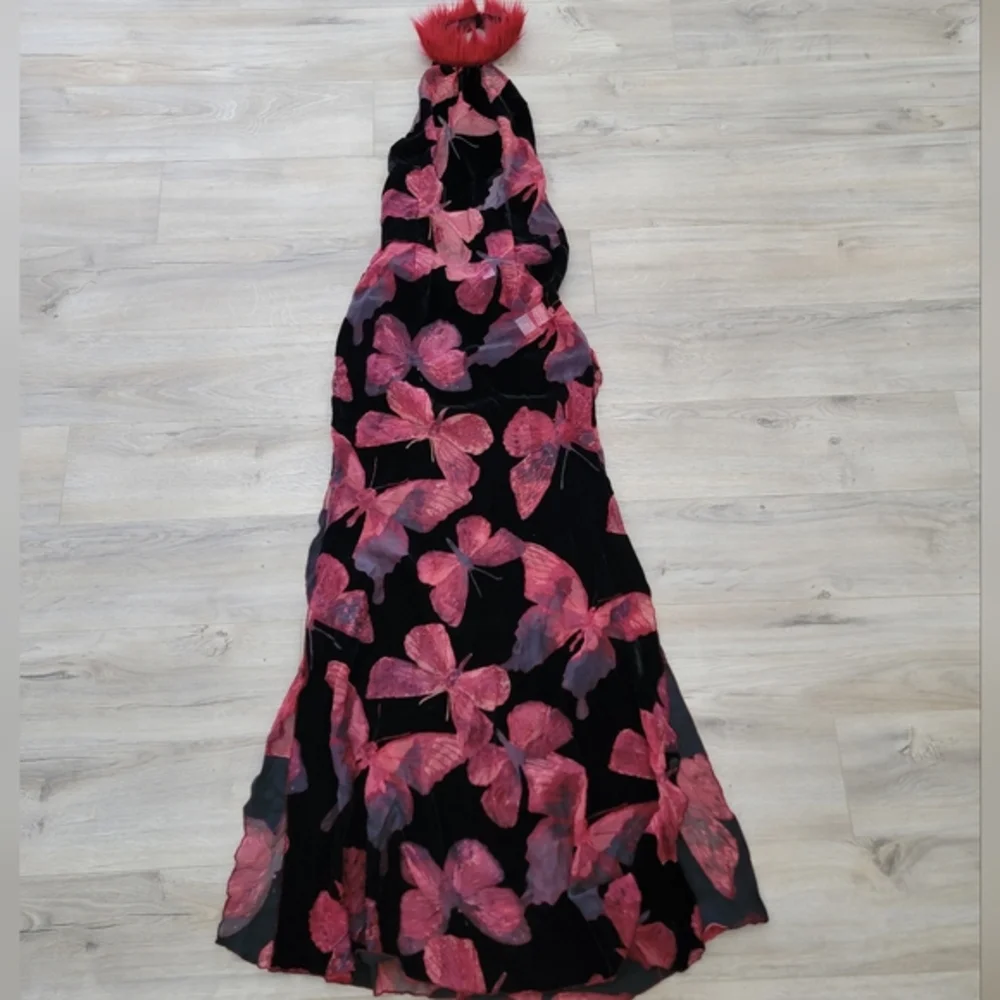 Kim Shui - Butterfly Velvet Gown Multi sz Medium - Picture 9 of 14